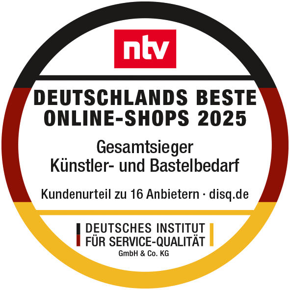 Deutschlands beste Online-Shops 2025 (Gesamtsieger Künstler- und Bastelbedarf)